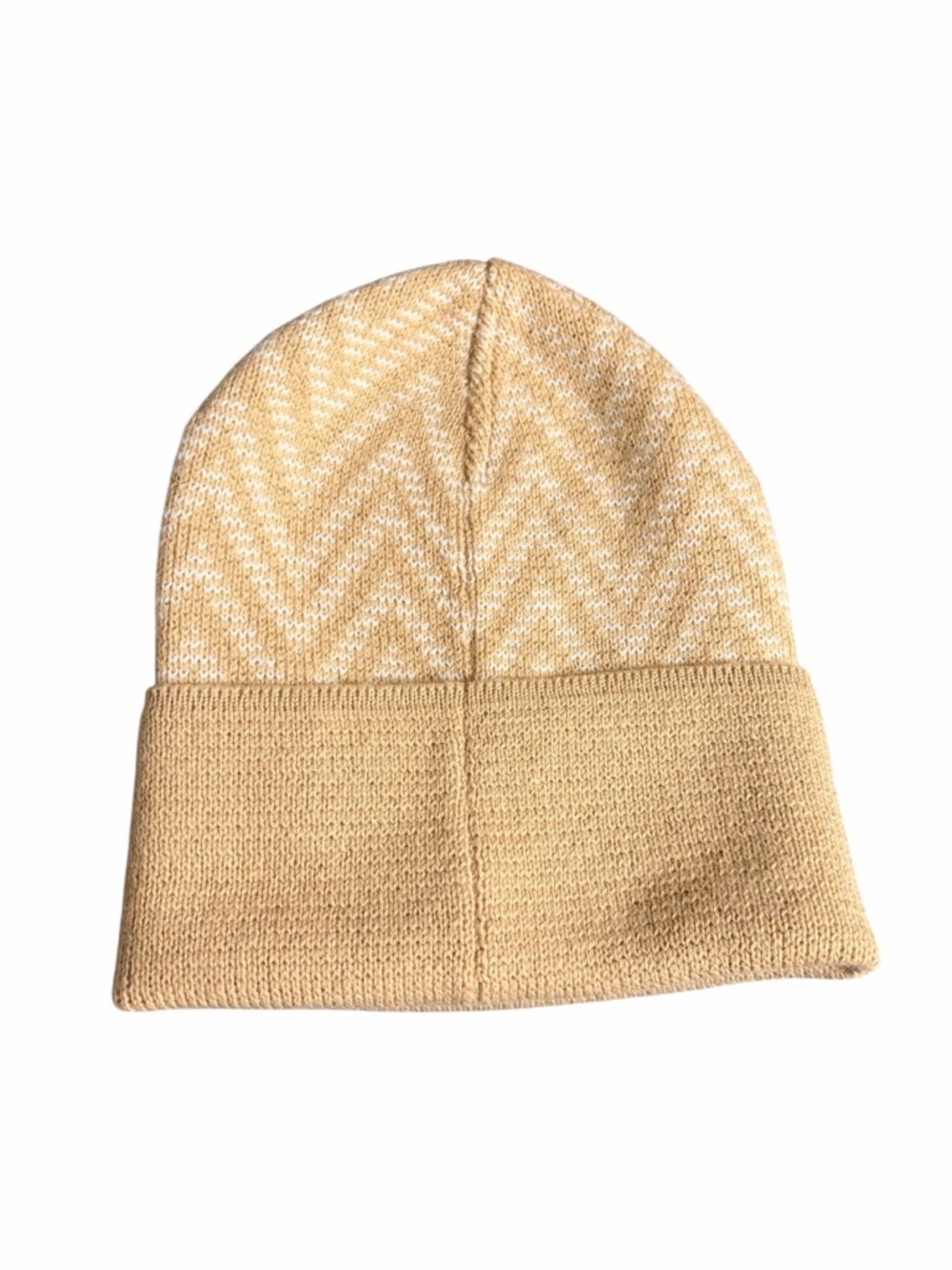 Missoni Beige Chevron Knit Beanie